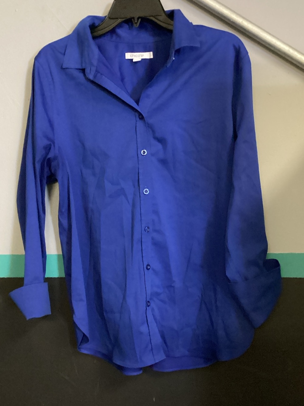 Chico's Men's Button-Up Dress Shirt — Royal Blue